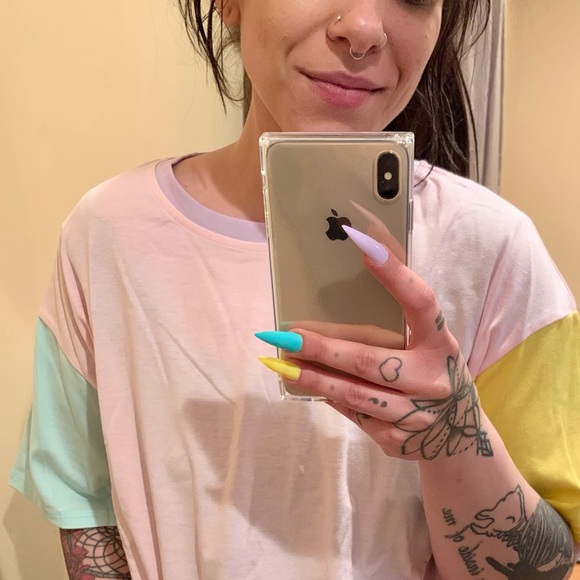 🔥2for$25🔥Oversized color block tee - Picture 5 of 7